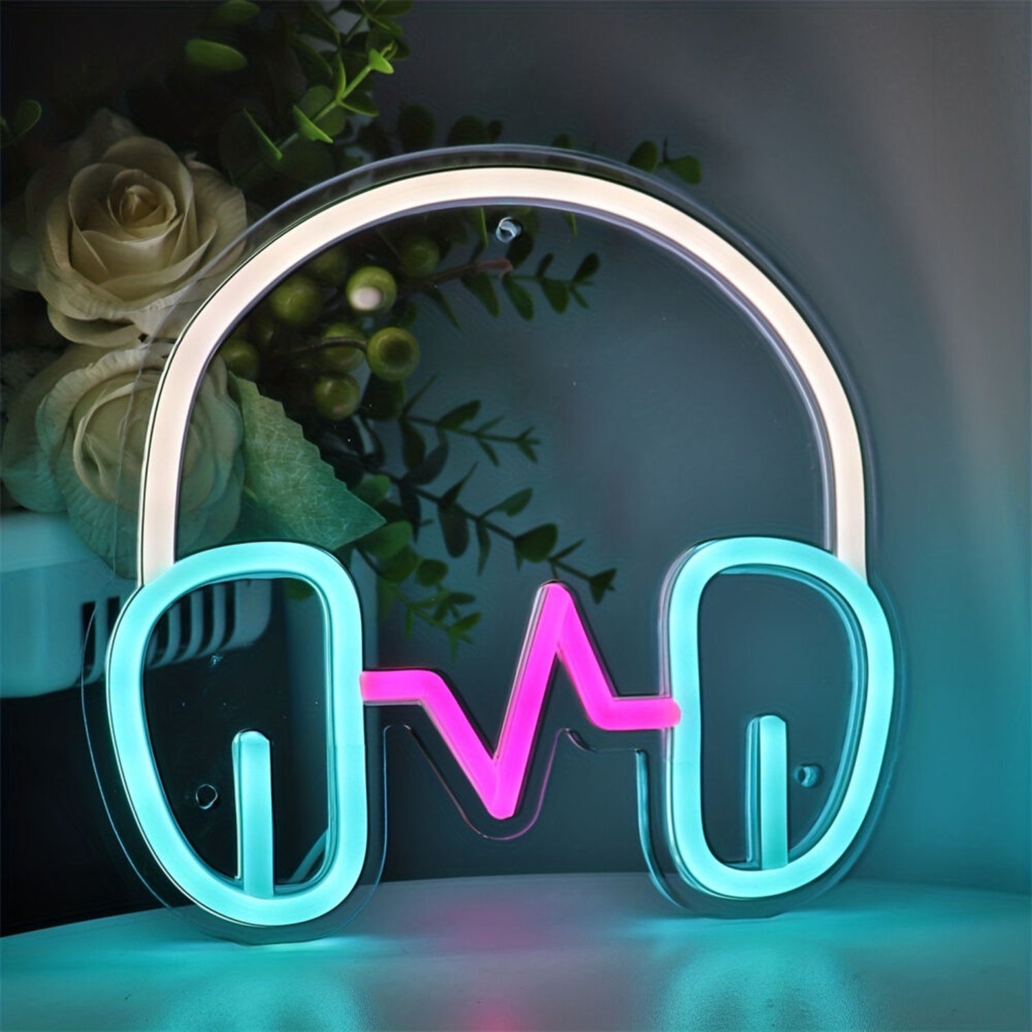 Space Earphone Led Wall Neon Sign Perfect For Bedrooms Gaming Setups | Shineneon
