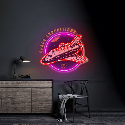 Space Expeditions Led Neon Sign Light Custom Led Signs - Shineneon