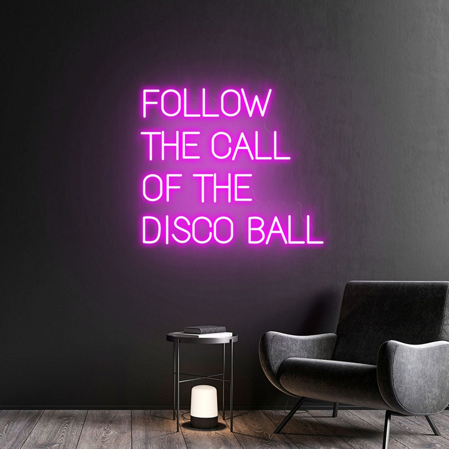 Space Follow The Call Of The Disco Ball Handmade Neon Sign | Shineneon