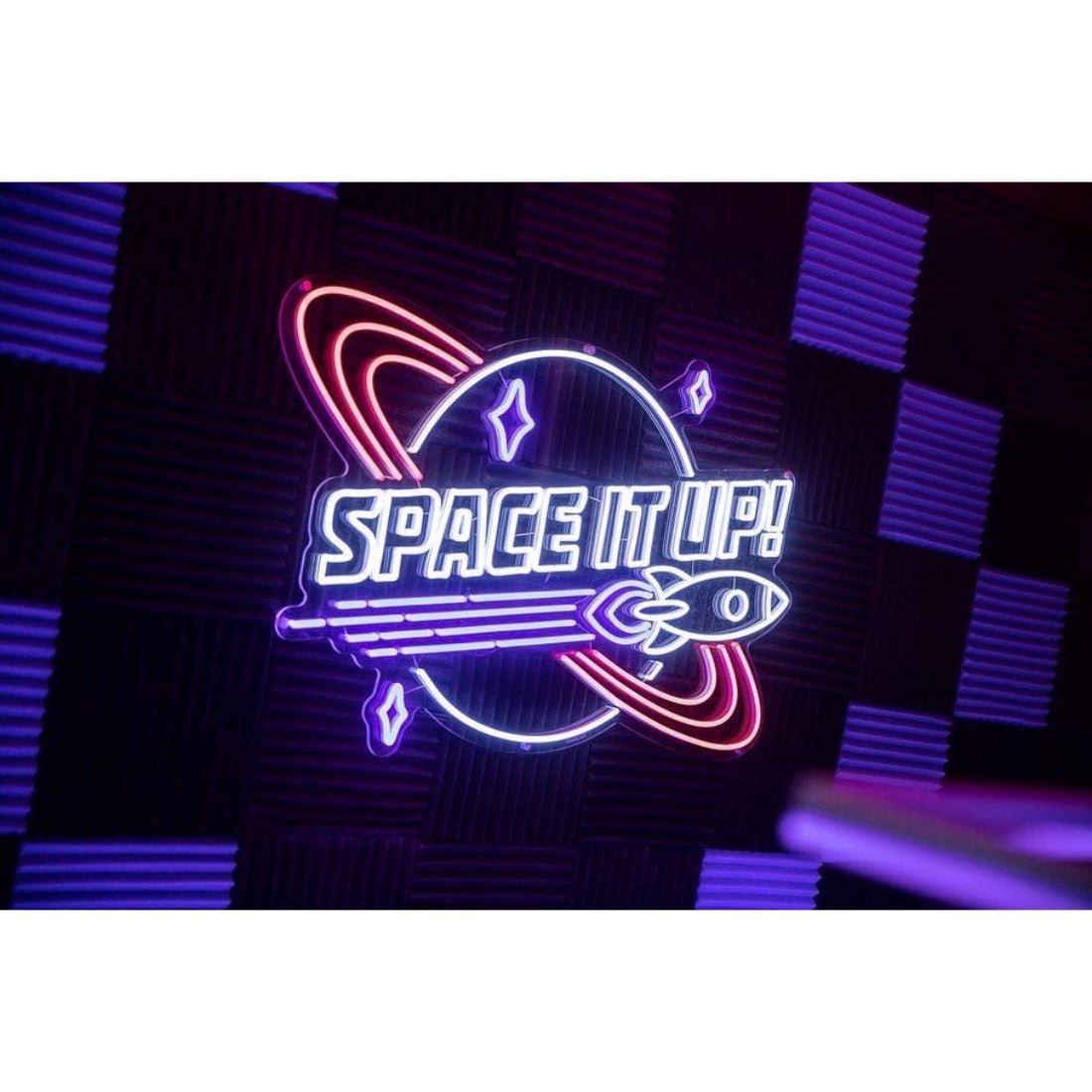 Space It Up Rocket Planet Neon Signs Neon Lights Led Neon Signs - Shineneon