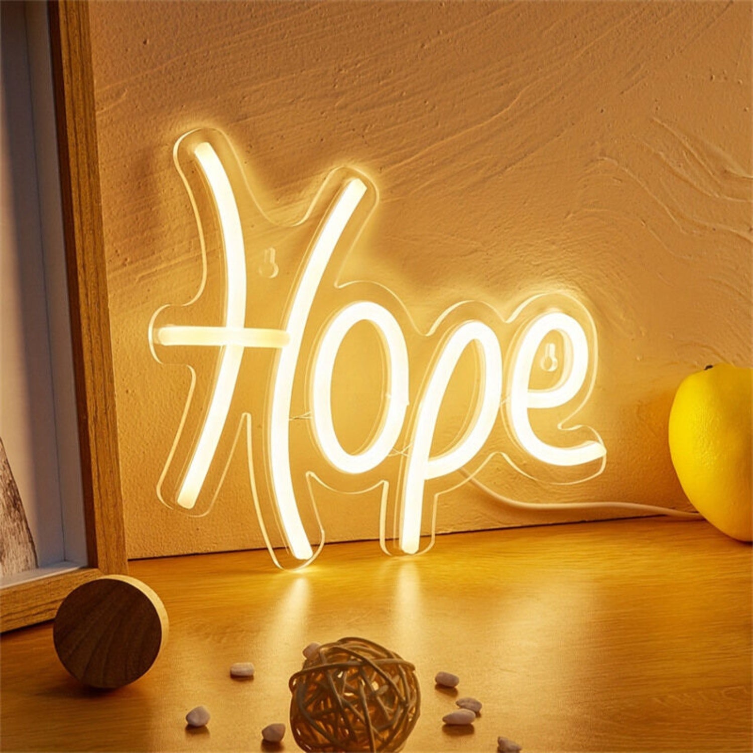Space Letter Shape Yellow Led Neon Sign | Shineneon