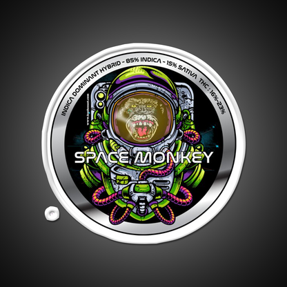 Space Monkey Strain Art Hemp Inspired Green Leaf Led Neon Sign Rgb Color - LED neon sign view 11