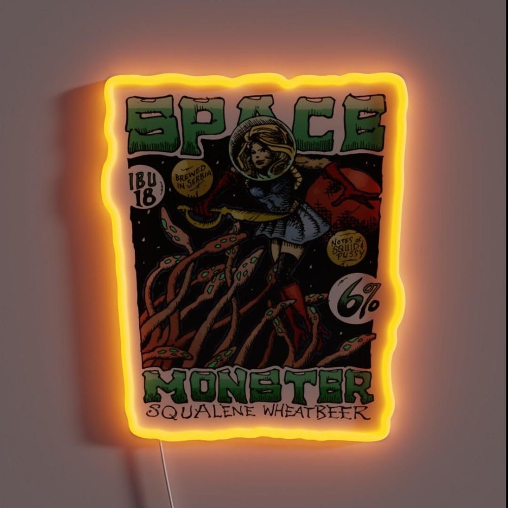 Space Monster Squalene Wheatbeer Rgb Led Neon Sign - Shineneon