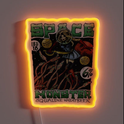 Space Monster Squalene Wheatbeer Rgb Led Neon Sign - Shineneon