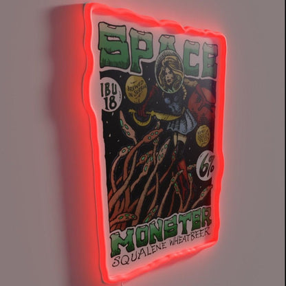 Space Monster Squalene Wheatbeer Rgb Led Neon Sign - Shineneon
