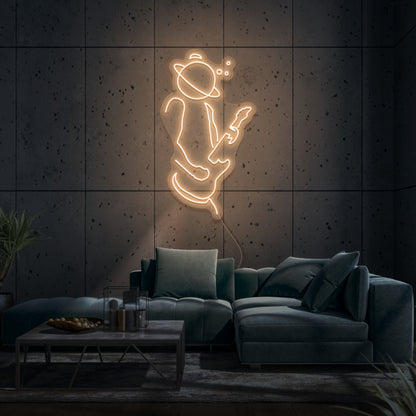 Space Musician Led Neon Sign | Shineneon