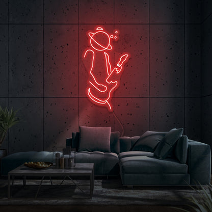 Space Musician Led Neon Sign | Shineneon