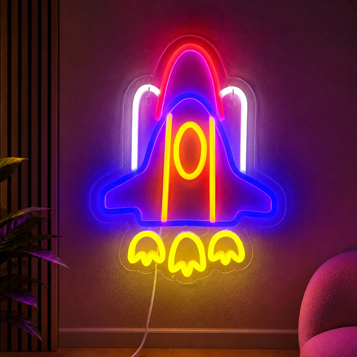 Space Shuttle Neon Sign LED Neon Sign high-converting product image