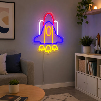 Space Shuttle Neon Sign LED Neon Sign real lifestyle scene
