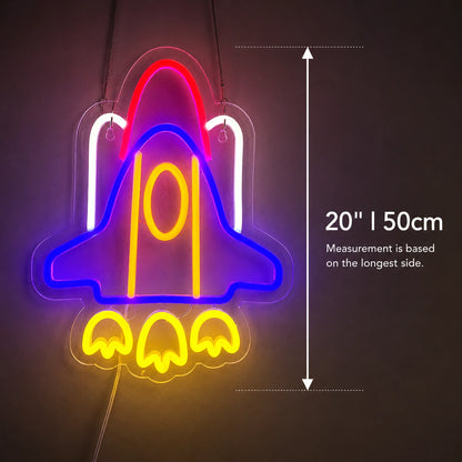 Space Shuttle Neon Sign LED Neon Sign size image