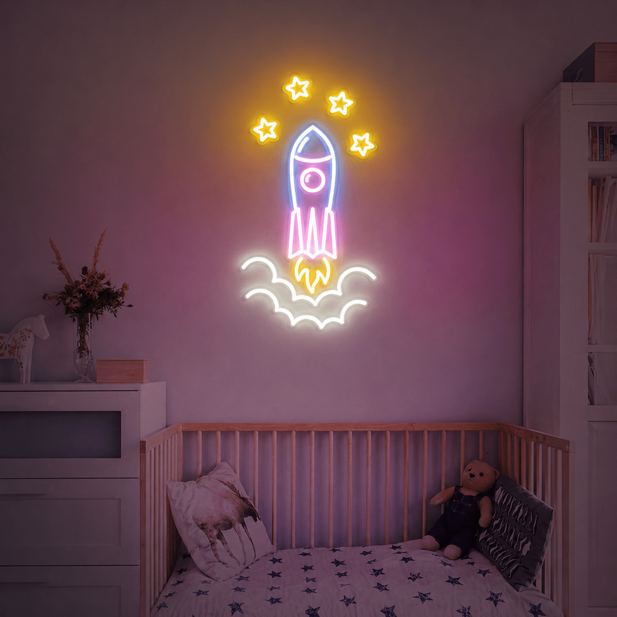 Space Shuttle Room Decor LED Neon Sign - Shineneon