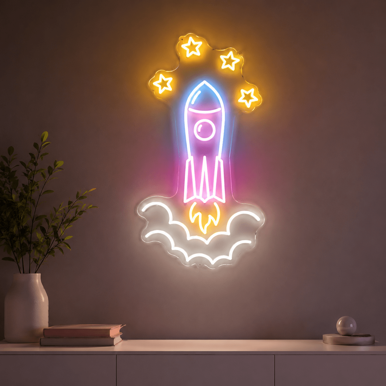 Space Shuttle Room Decor LED Neon Sign - Shineneon