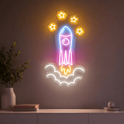 Space Shuttle Room Decor LED Neon Sign - Shineneon