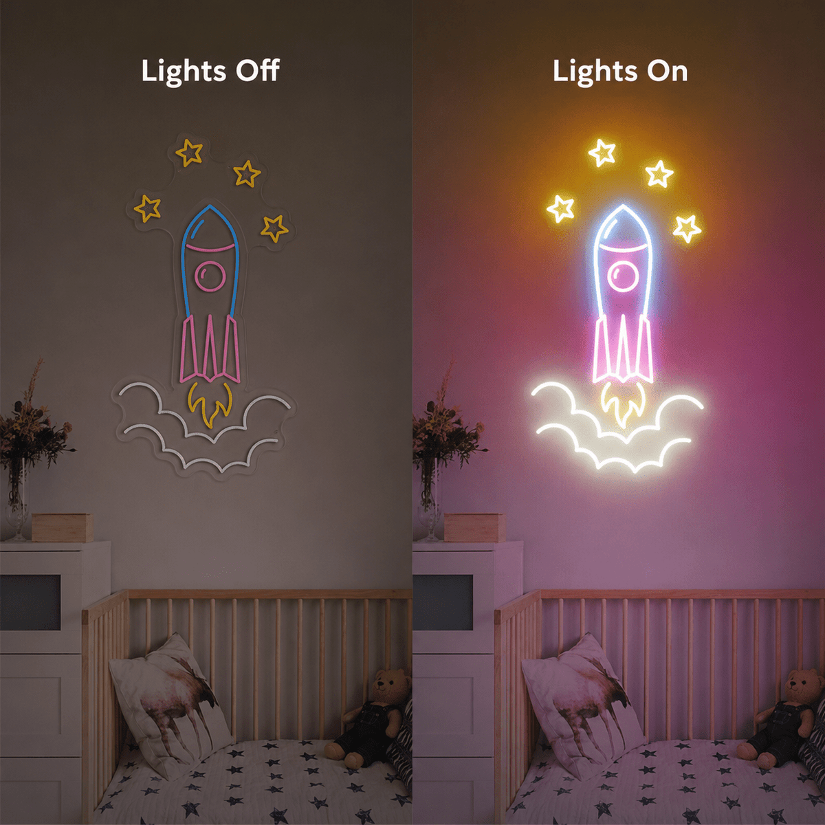 Space Shuttle Room Decor LED Neon Sign - Shineneon