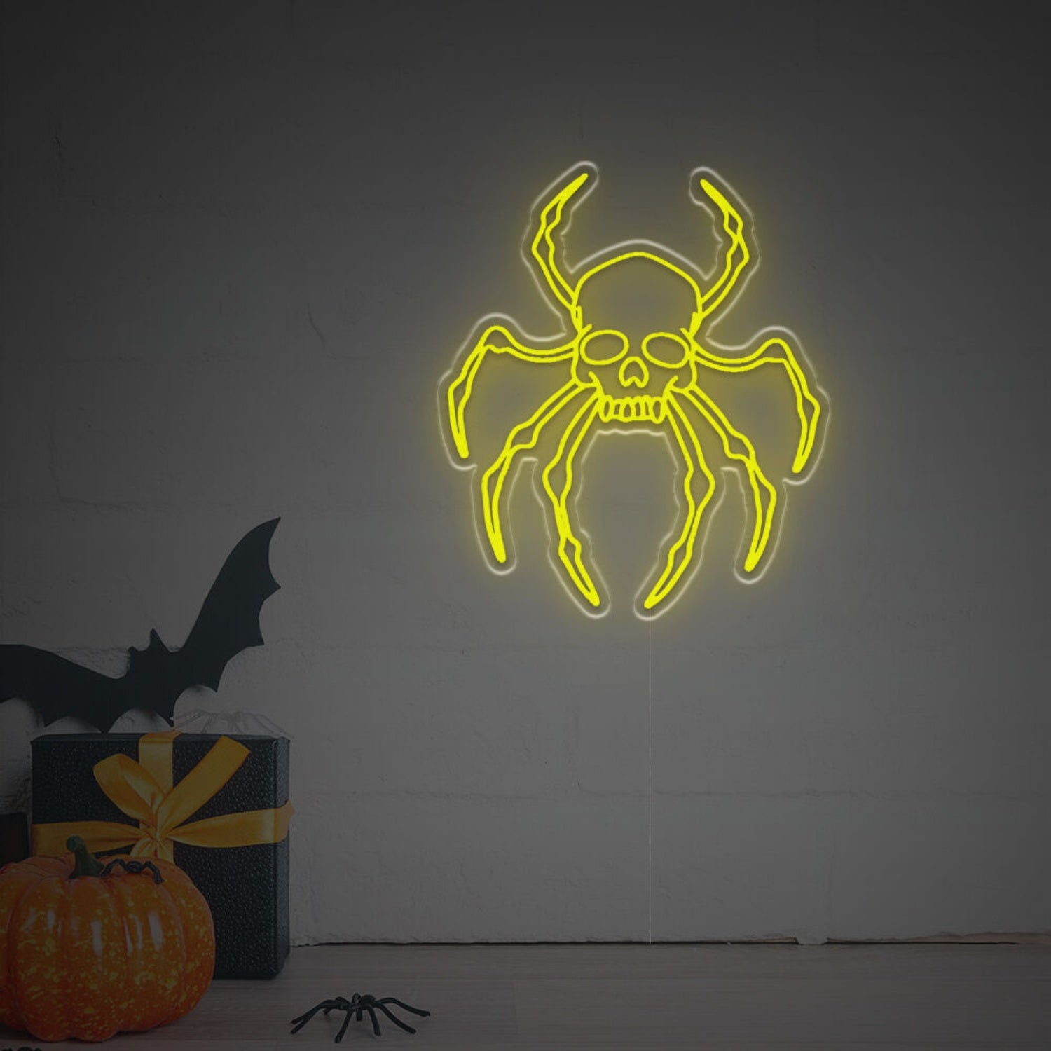 Space Skull Head Spider Led Neon Sign | Shineneon