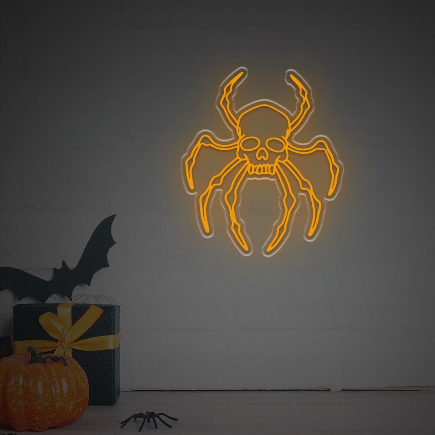 Space Skull Head Spider Led Neon Sign | Shineneon