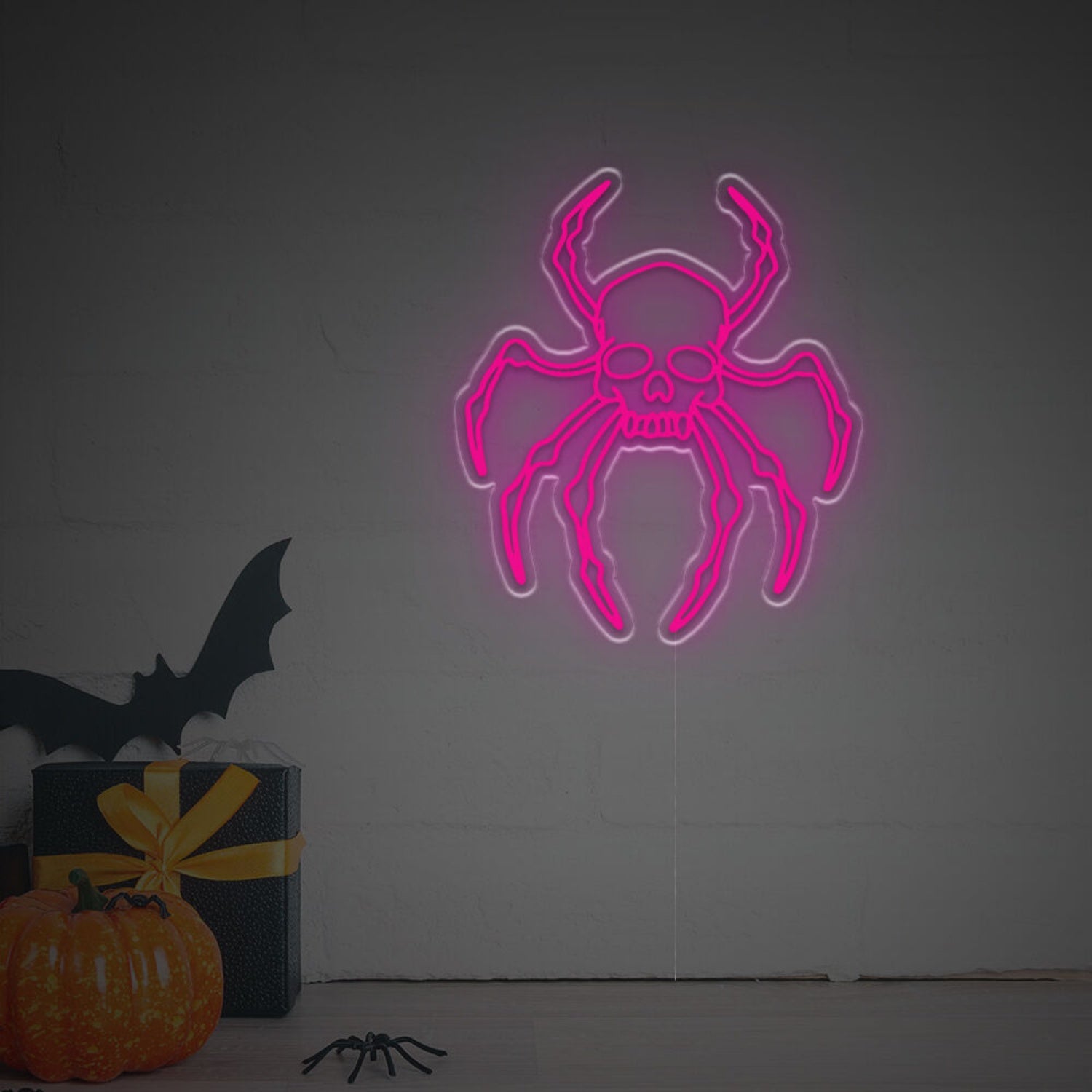 Space Skull Head Spider Led Neon Sign | Shineneon
