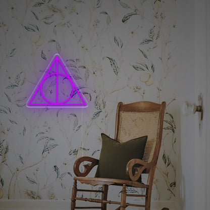 Space Triangle With Circle Led Neon Sign | Shineneon