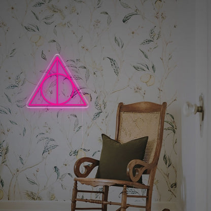 Space Triangle With Circle Led Neon Sign | Shineneon