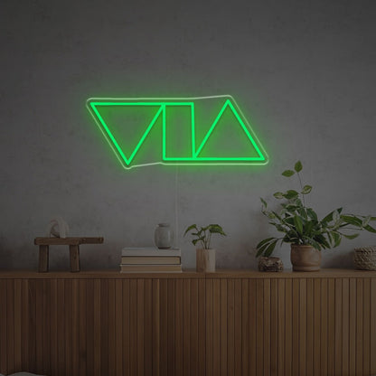 Space Triangles And Tangle Led Neon Sign | Shineneon