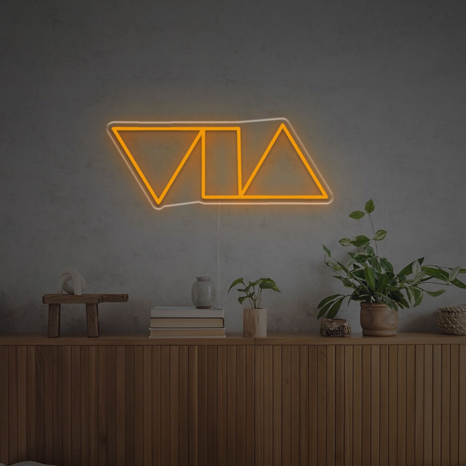 Space Triangles And Tangle Led Neon Sign | Shineneon