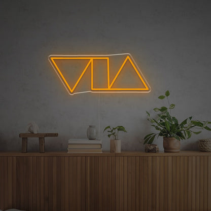 Space Triangles And Tangle Led Neon Sign | Shineneon