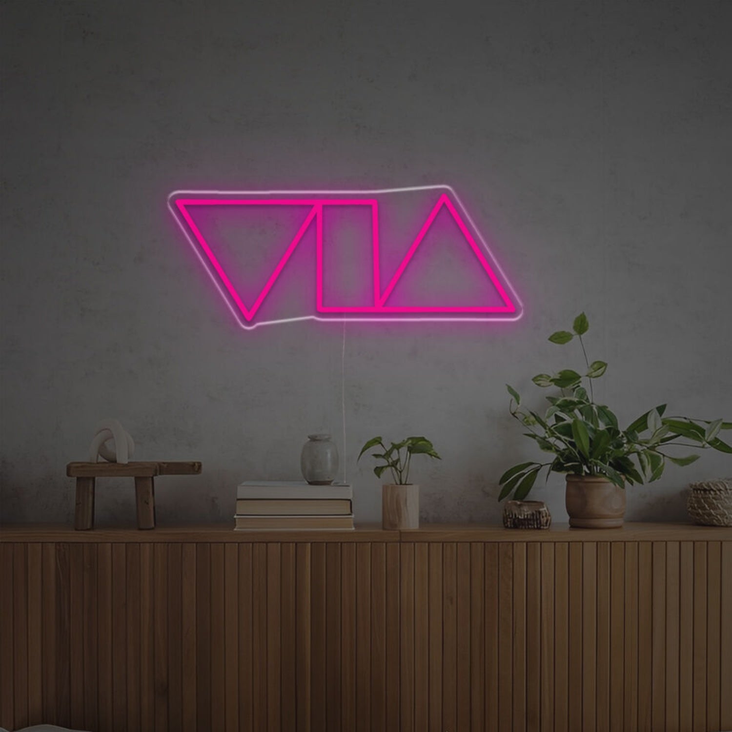 Space Triangles And Tangle Led Neon Sign | Shineneon