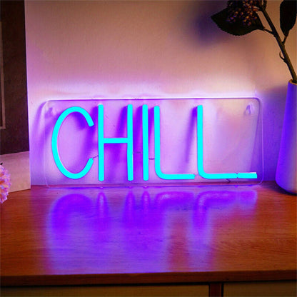 Space With Chill Wall Decor Led Neon Sign Ideal For Home | Shineneon