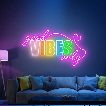 Space With Good Vibes Only Neon Sign | Shineneon