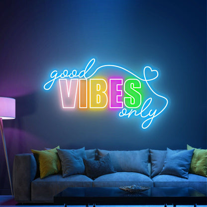 Space With Good Vibes Only Neon Sign | Shineneon