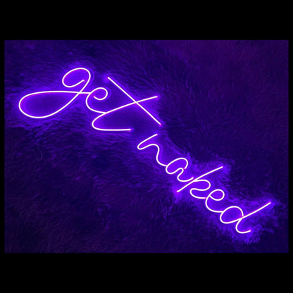 Spaces Get Naked Led Neon Sign Quirk Bars Decor | Shineneon