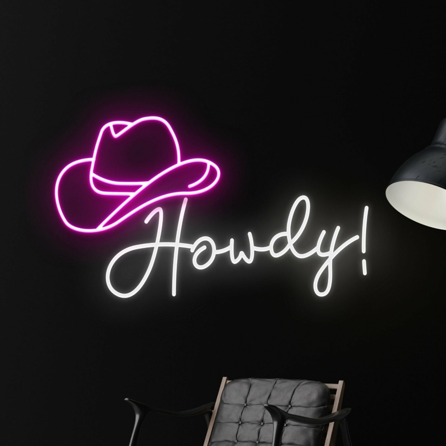 Spaces Howdy Cowboy Hat Led Neon Sign | Shineneon