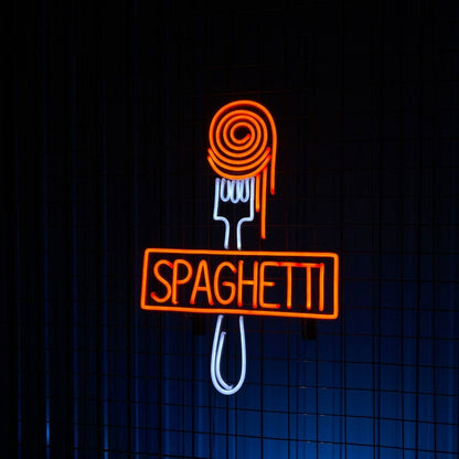 Spaghetti Logo Restaurant Led Neon Sign | Shineneon