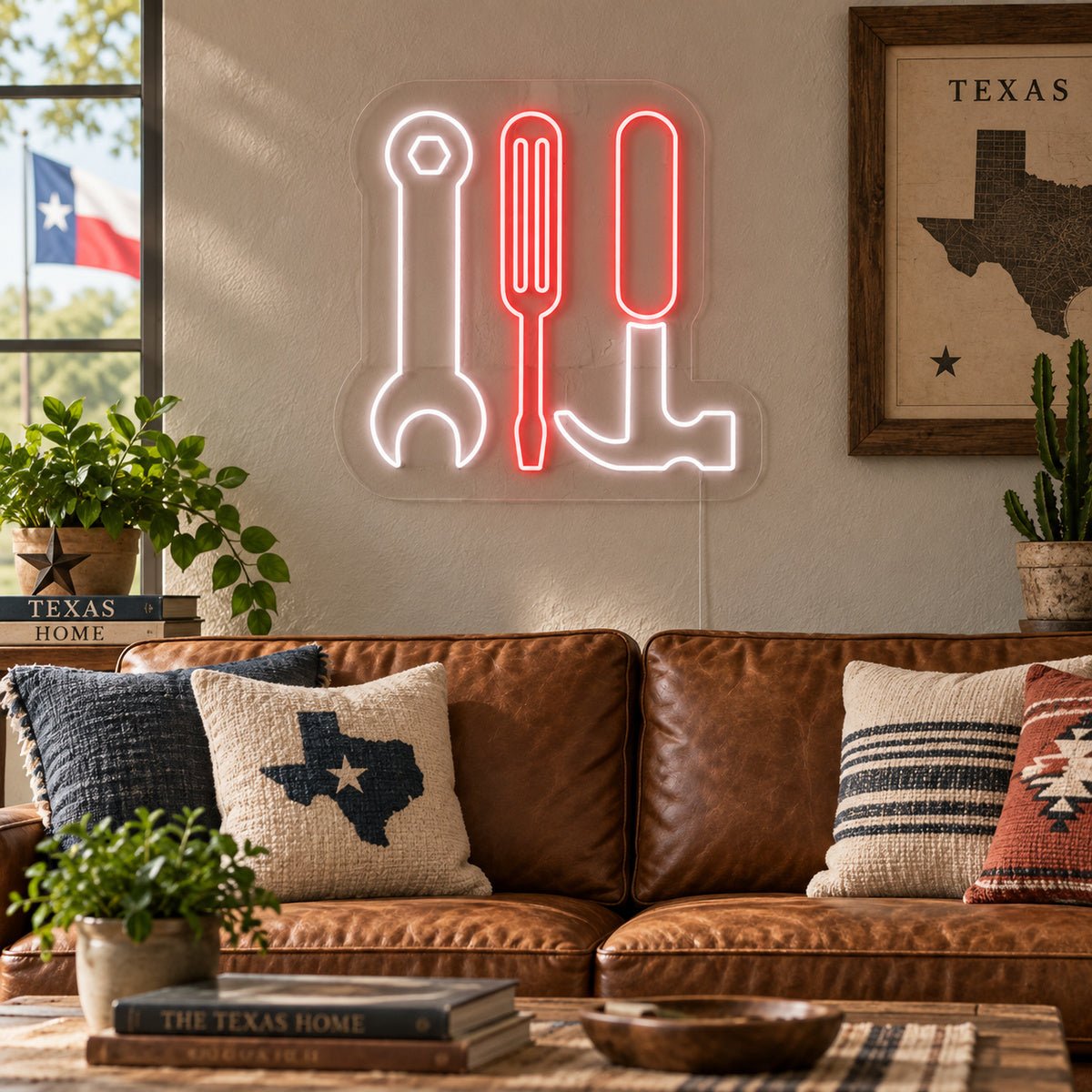 Spanner Hammer Screwdriver Vintage LED Neon Sign Garage Neon Sign - Shineneon