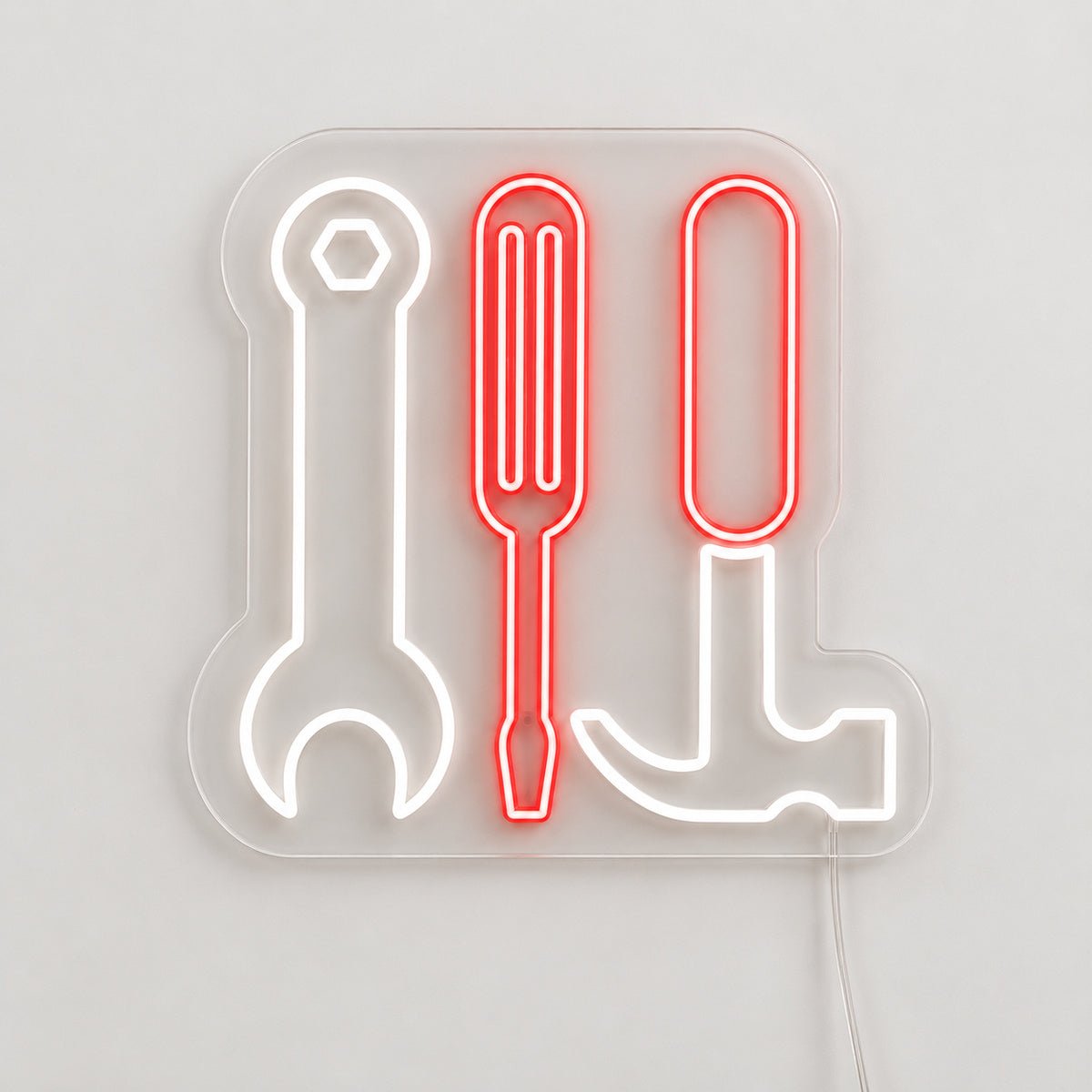 Spanner Hammer Screwdriver Vintage LED Neon Sign Garage Neon Sign - Shineneon