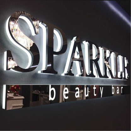 Sparklb Beauty Bar 3D Backlit Channel Letters Led Light Sign - Shineneon