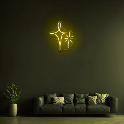 Sparkle Stars Artistic Neon Signs Wall Art Led Signs - Shineneon