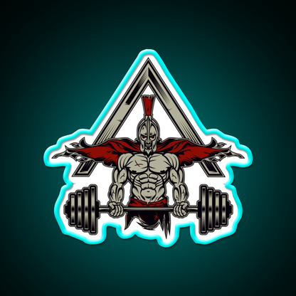 Spartan Bodybuilding Weight Lifter Gym Fitness Led Neon Sign Rgb Color