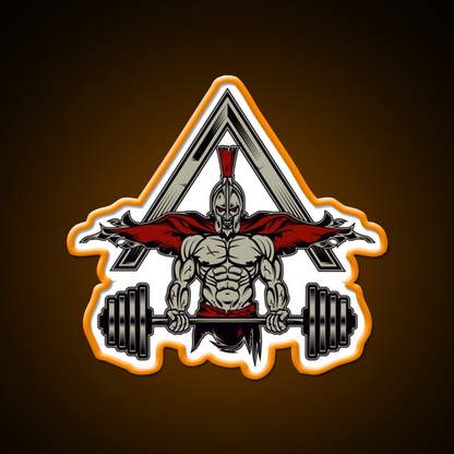 Spartan Bodybuilding Weight Lifter Gym Fitness Led Neon Sign Rgb Color