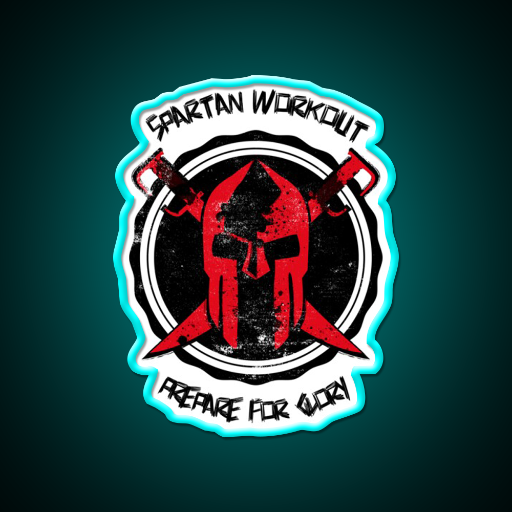 Spartan Workout Gym Fitness Led Neon Sign Rgb Color