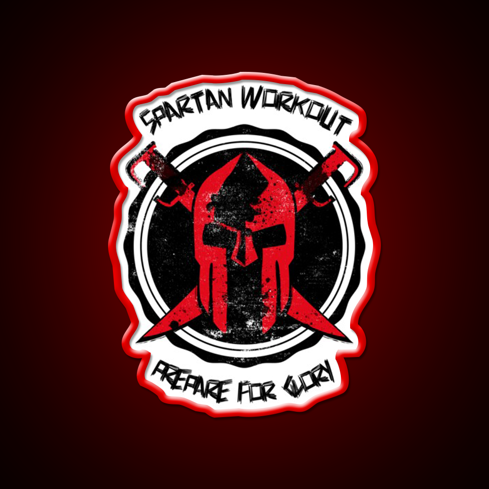 Spartan Workout Gym Fitness Led Neon Sign Rgb Color