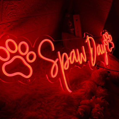 Spaw Day Red Led Neon Sign - Shineneon