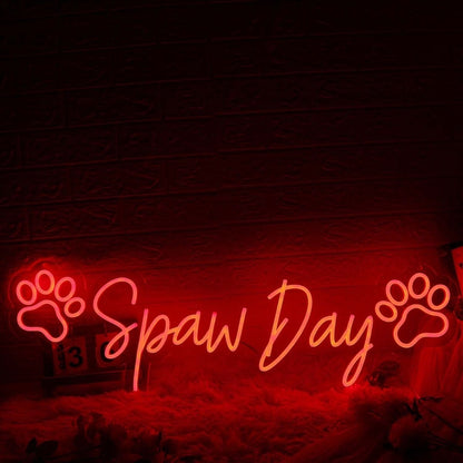 Spaw Day Red Led Neon Sign - Shineneon