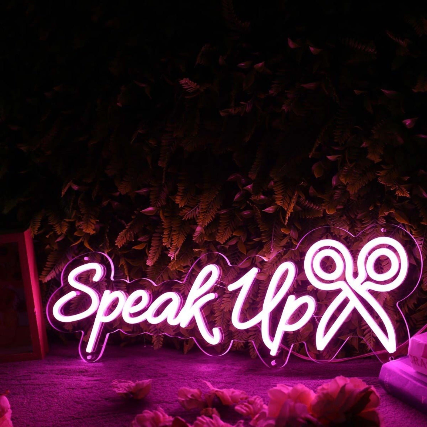 Speak Up Purple Led Neon Sign - Shineneon