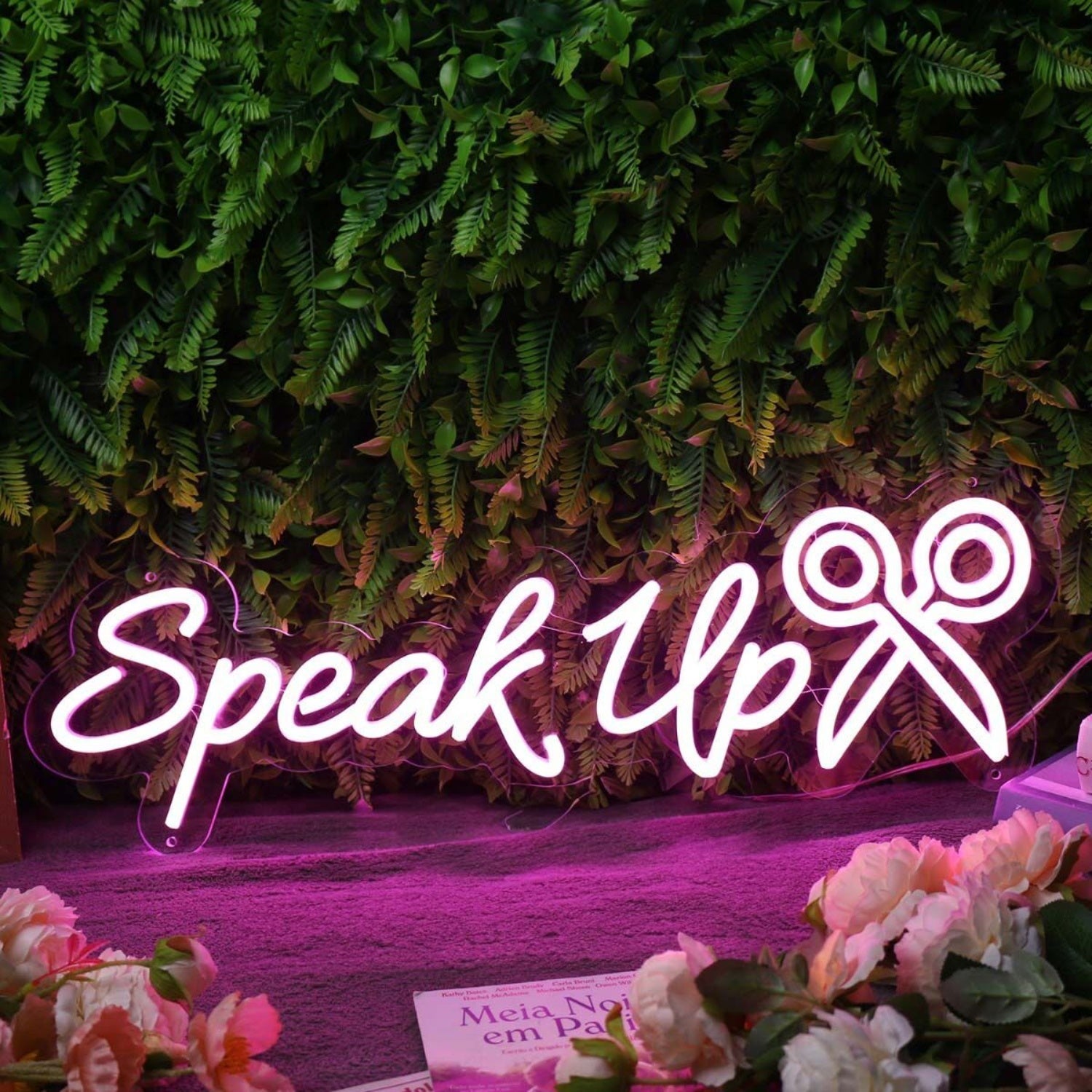 Speak Up Purple Led Neon Sign - Shineneon