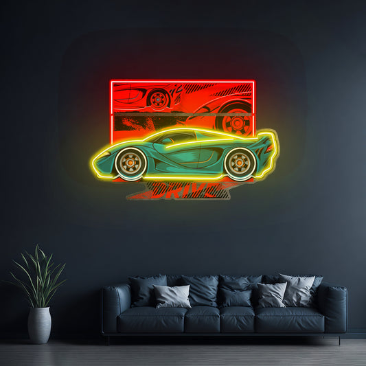 Speed Racing Led Neon Sign Light Custom Led Signs