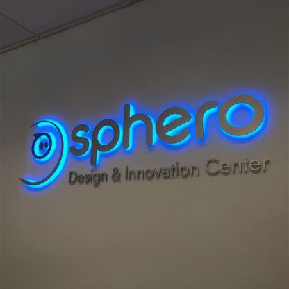 Sphero Design 3D Backlit Letters Business Metal Led Sign - Shineneon