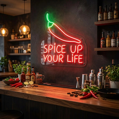 Spice Up Your Life LED Neon Sign Wall Neon Sign - 02 High-Converting Product Image