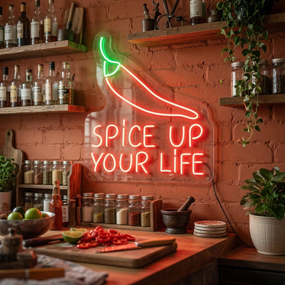 Spice Up Your Life LED Neon Sign Wall Neon Sign - 03 Real Lifestyle Scene