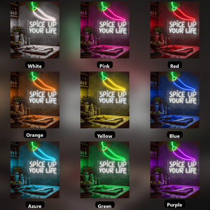 Spice Up Your Life LED Neon Sign Wall Neon Sign - 05 Color Grid